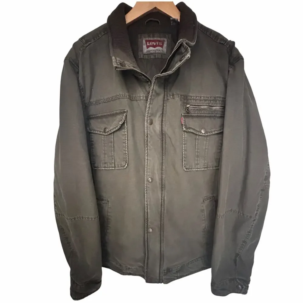 Levi's Olive Utility Jacket Mens XXL